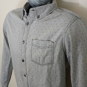 BOGO 🆓! Cactus Gray Accented Pocket Button Down